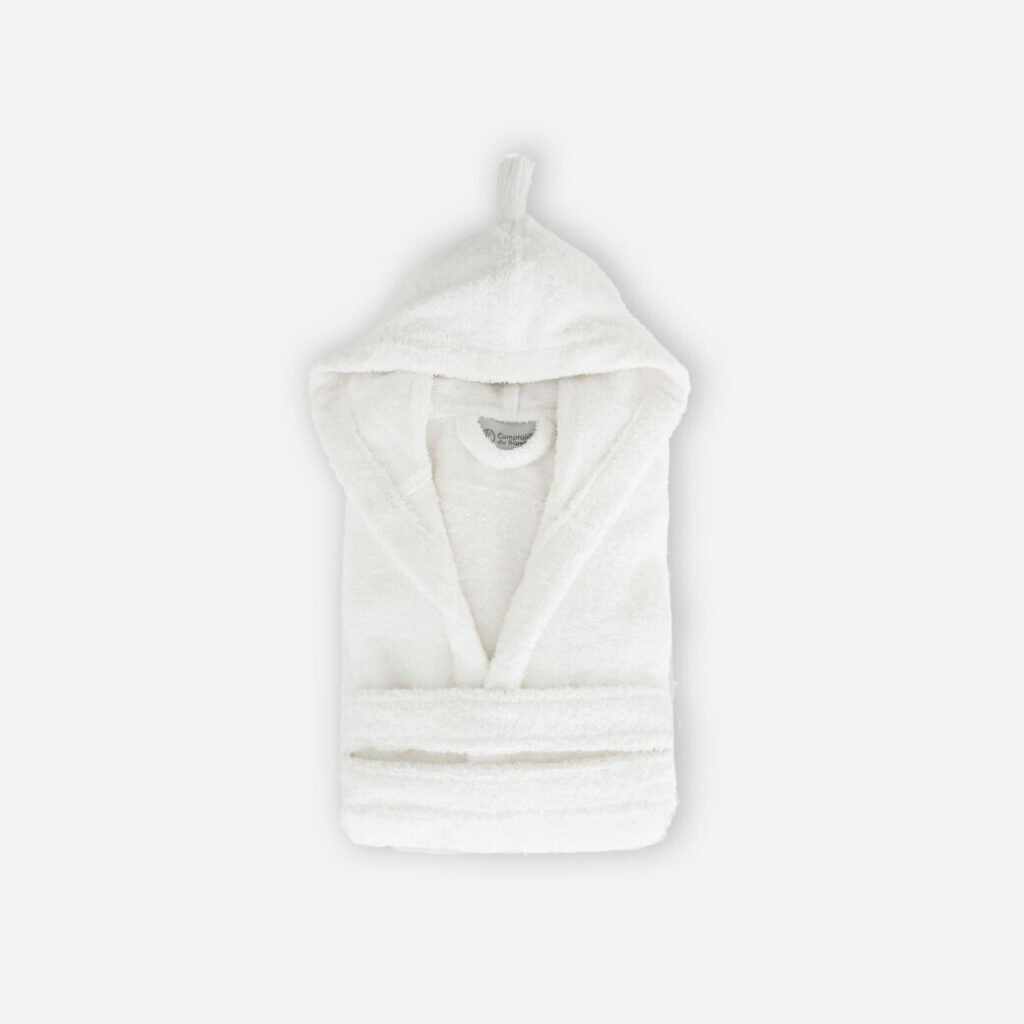 peignoir capuche luxe