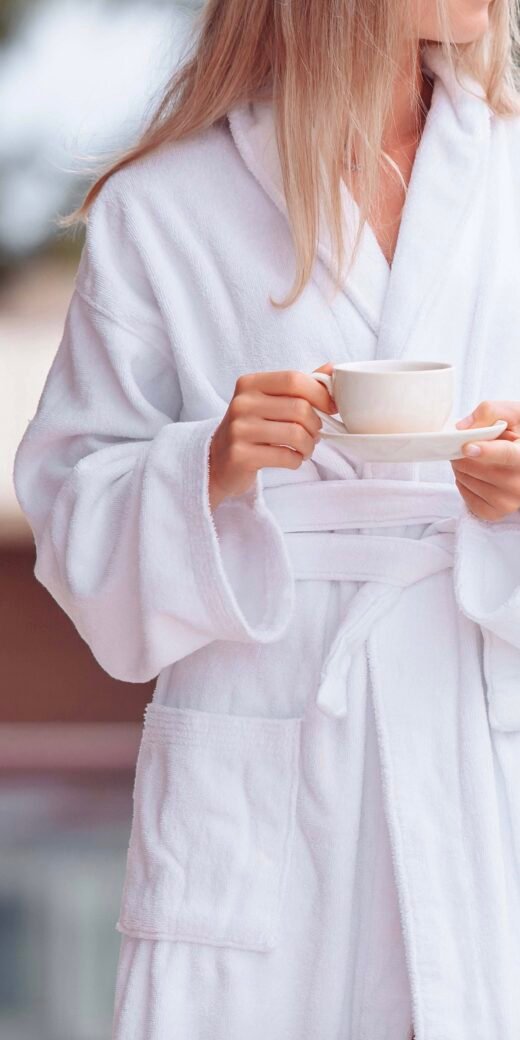 peignoir confortable haut de gamme pour spa