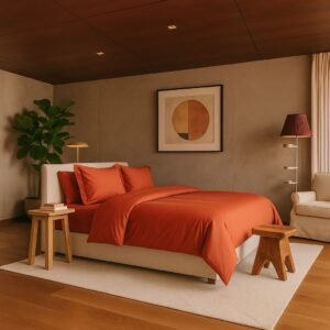 Parure Satin de Bambou | Terracotta