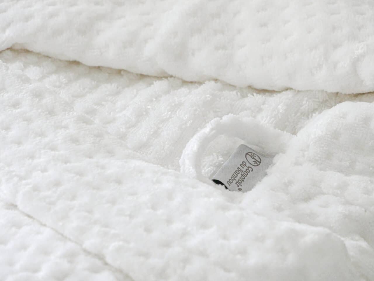 peignoir gaufre blanc doux