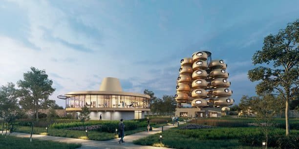 Dans ce chef-d'œuvre architectural, l'innovation s'élève au-delà des frontières de la tradition. Chaque ligne, chaque structure raconte une histoire d'avant-garde. Une architecture hôtelière révolutionnaire qui repousse les limites de l'esthétique et de la fonctionnalité. L'équilibre parfait entre vision créative et avancées techniques offre un espace d'exception, une symphonie visuelle où l'innovation redéfinit l'expérience hôtelière.
