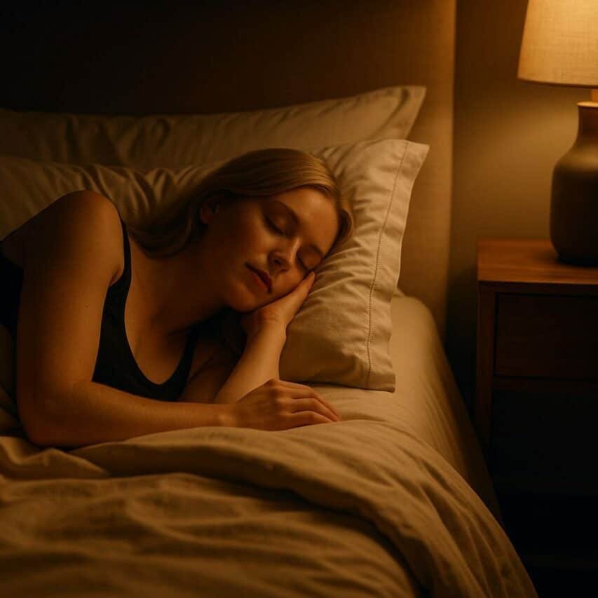 Couette en satin de bambou légèrement froissée, révélant la souplesse et le confort du linge de lit.
