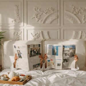 Parure Satin de Bambou | Blanc
