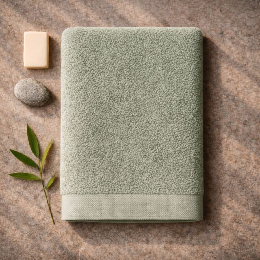 Drap de bain en bambou haut de gamme pour expérience spa