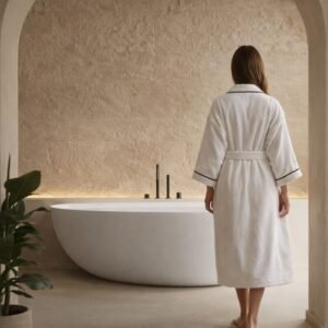 Peignoir de bain Bourdon | Bourdon Bleu Nuit