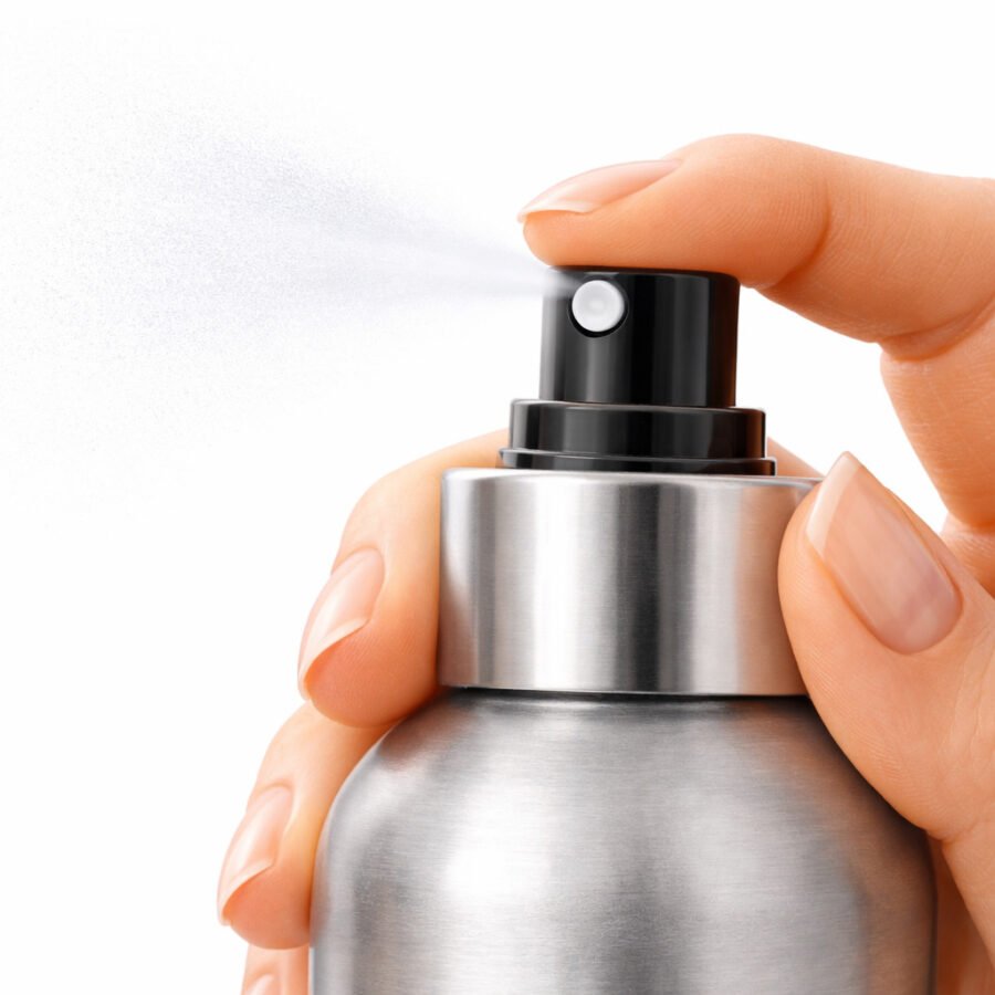 Brume d’oreiller Comptoir du Bambou vaporisée à la main, flacon aluminium avec spray diffusant une fine brume relaxante